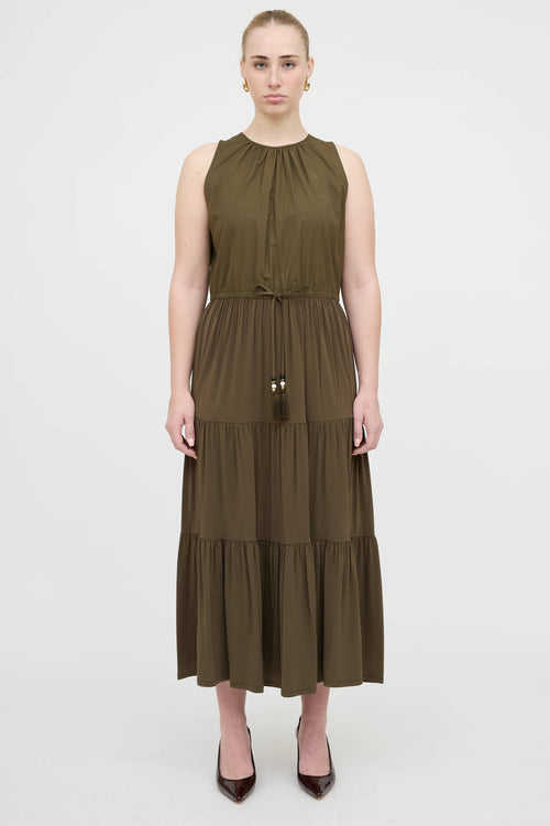 Max Mara Tiered Maxi Dress