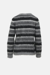 Max Mara Mohair Knit Striped Sweater