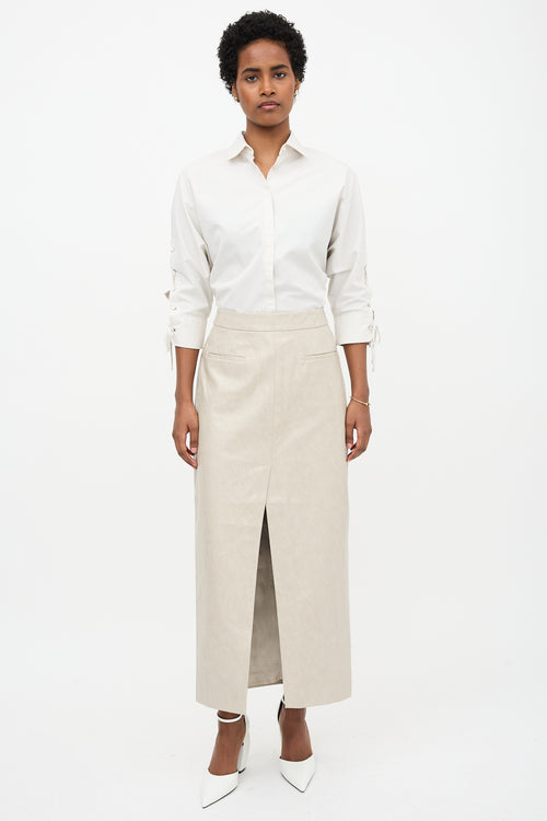 Max Mara Lace Up Sleeve Shirt