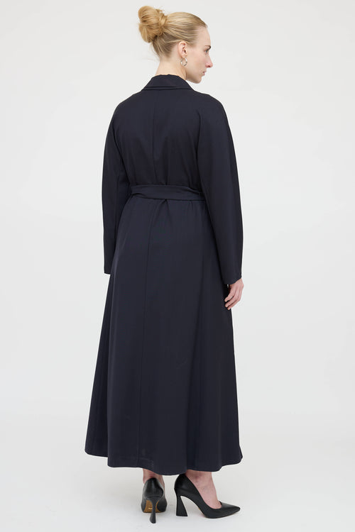 Max Mara Wool Double Breasted Trench Coat