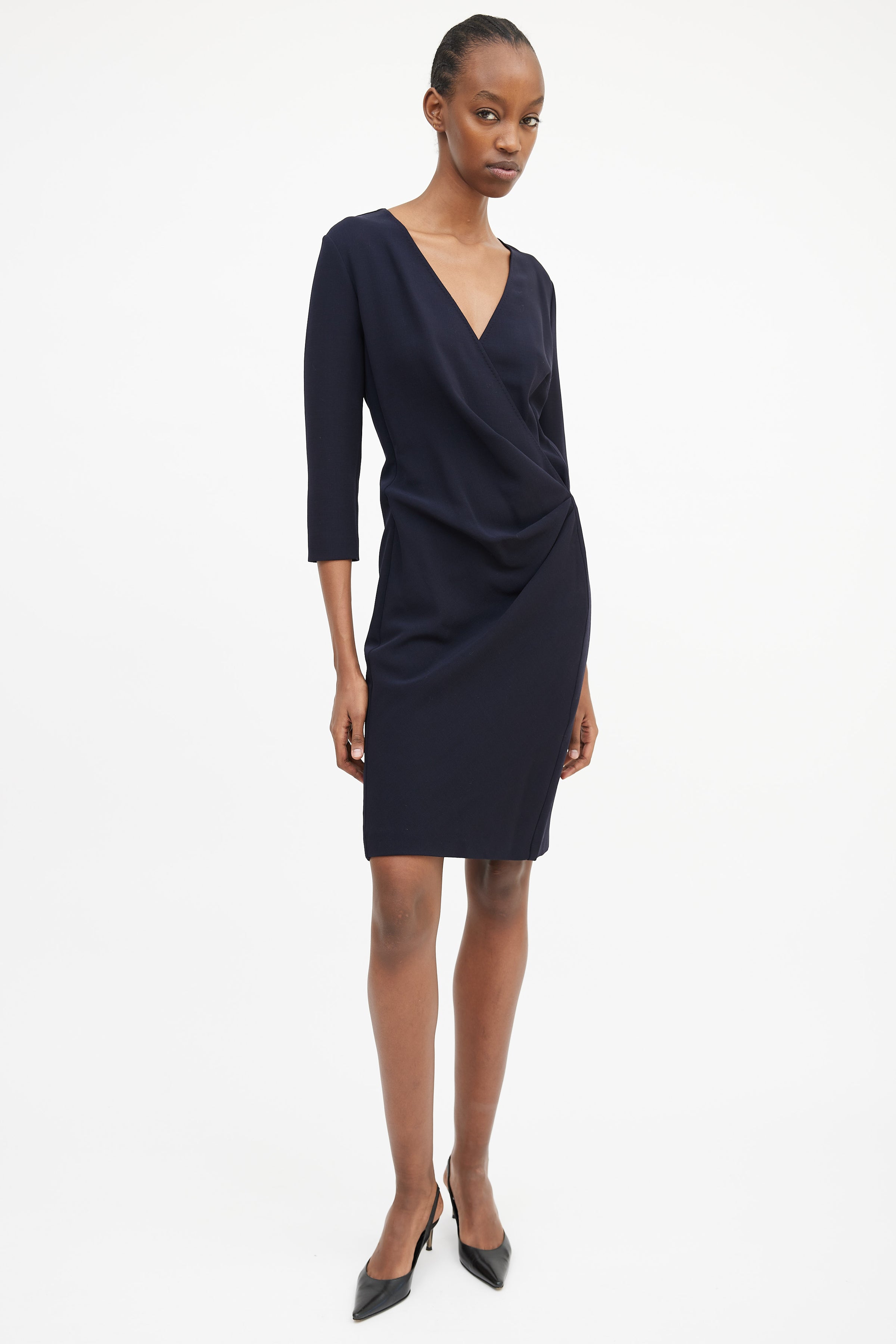 pleated wrap front dress Coast Women's Pleated Wrap Front Dress