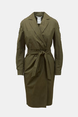 Max Mara Poplin Wrap Shirt Dress