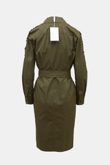 Max Mara Poplin Wrap Shirt Dress