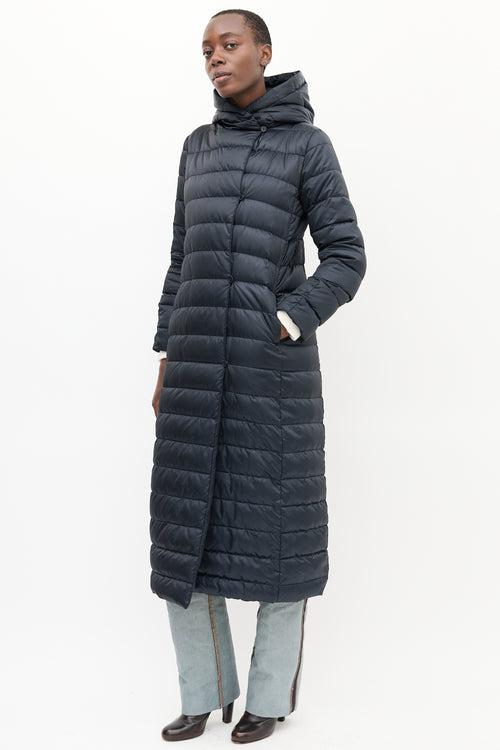 Max Mara S Black Quilted Reversible The Cube Coat