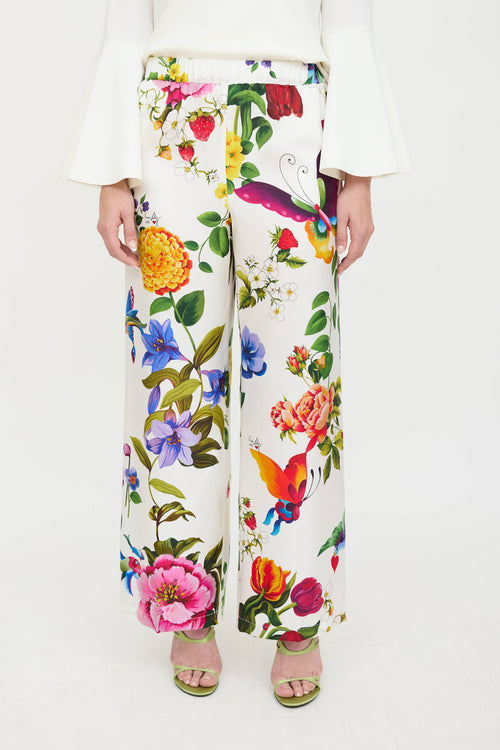 Max Mara Silk Floral Pant