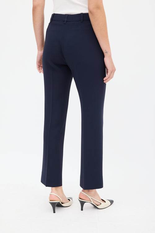 Max Mara Studio Navy Cropped Suit