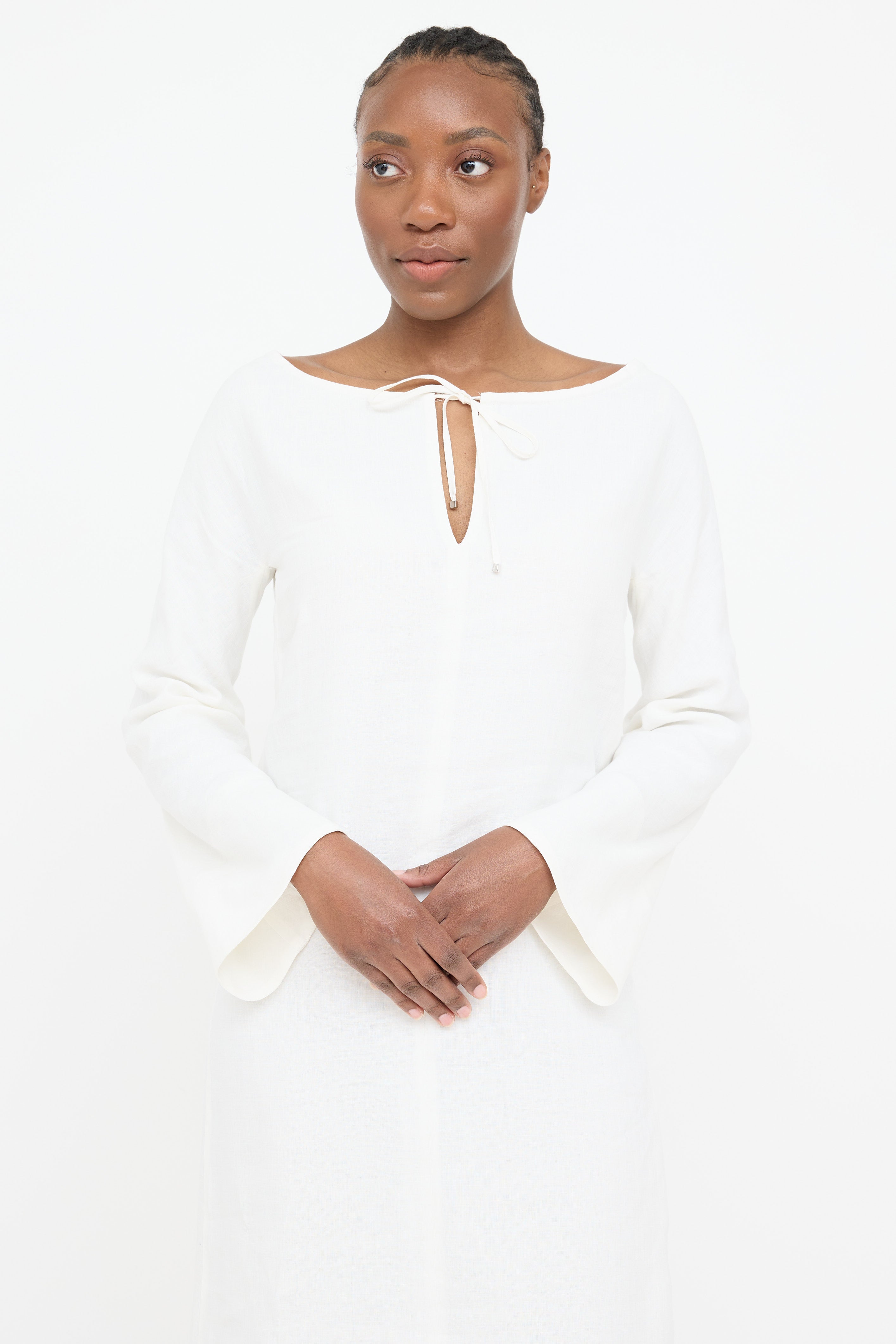 max mara white linen dress Max Mara Linen Dresses for Women