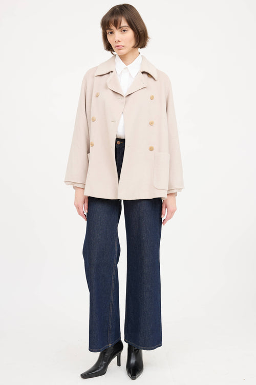 Max Mara Wool Double Breasted Jacket