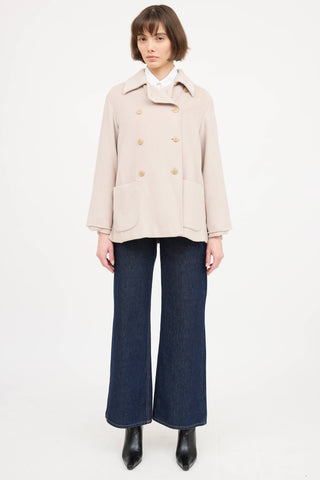 Max Mara Wool Double Breasted Jacket