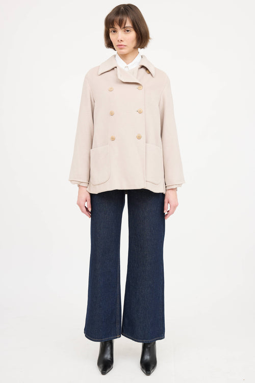 Max Mara Wool Double Breasted Jacket