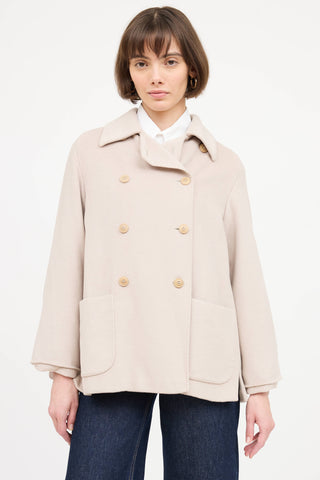 Max Mara Wool Double Breasted Jacket