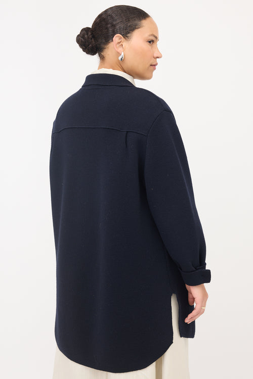 Max Mara Wool Open Front Cardigan