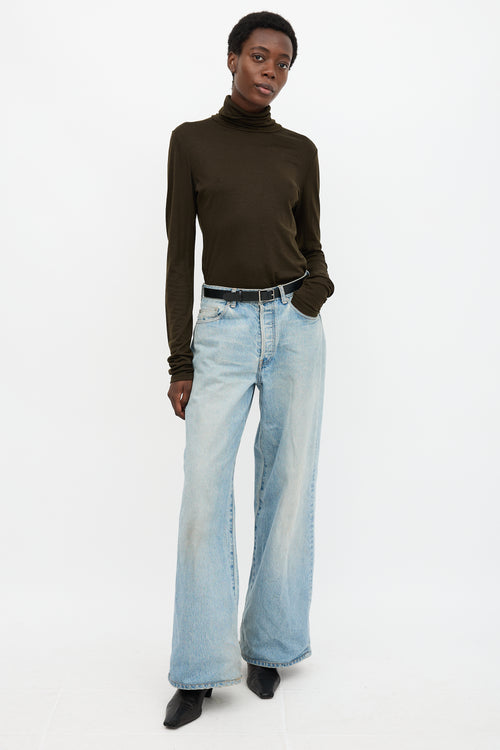 Max Mara Wool Turtleneck Top
