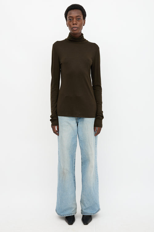 Max Mara Wool Turtleneck Top