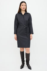 Max Mara Belted Shirt Dress