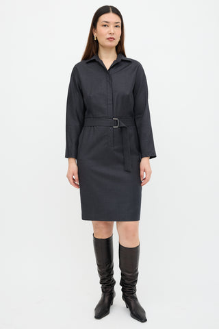 Max Mara Belted Shirt Dress
