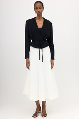 Max Mara Cropped Wrap Tie Jacket