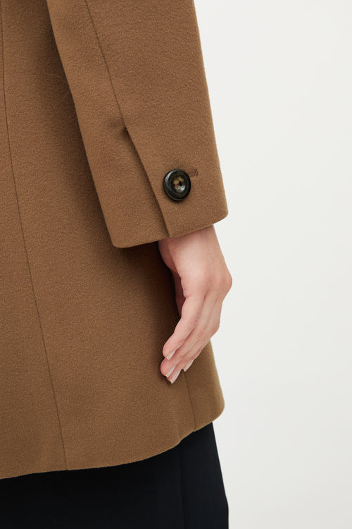 Max Mara Tan Wool Long Coat