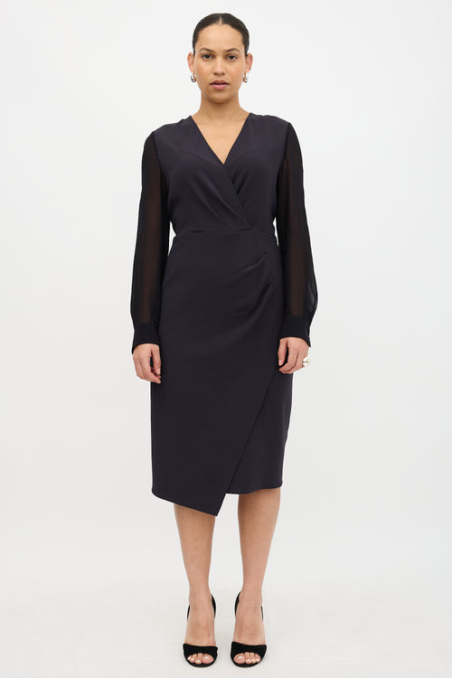 Max Mara Faux Wrap Dress