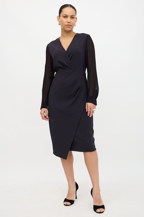 Max Mara Faux Wrap Dress