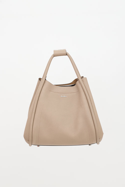 Max Mara Leather Small Marine Tote Bag