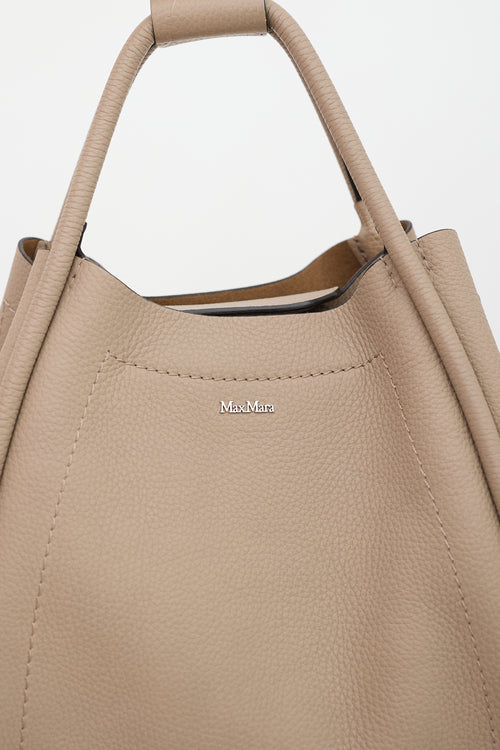 Max Mara Leather Small Marine Tote Bag