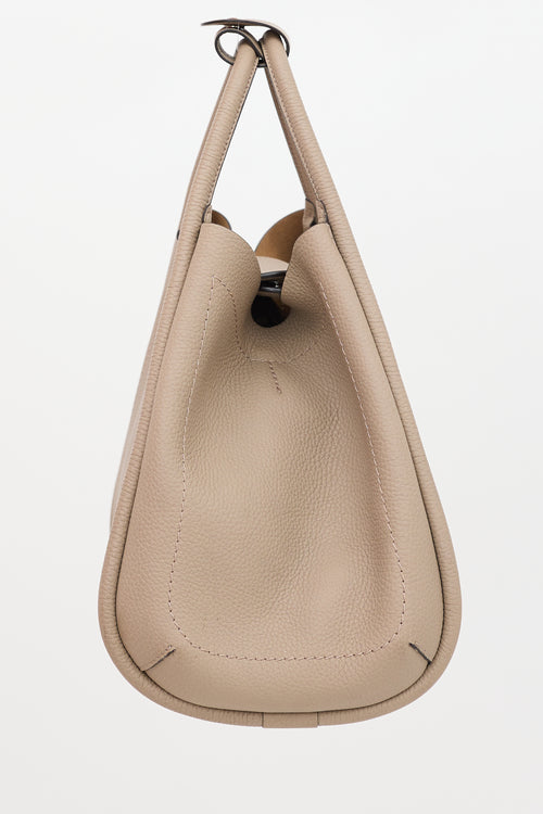 Max Mara Leather Small Marine Tote Bag