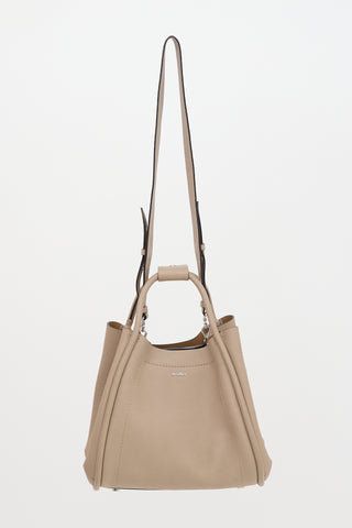Max Mara Leather Small Marine Tote Bag