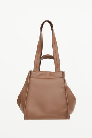Max Mara Leather & Cashmere Anit Reversible Bag