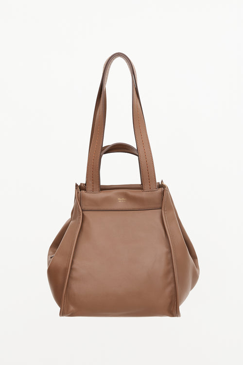 Max Mara Leather & Cashmere Anit Reversible Bag