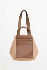Max Mara Leather & Cashmere Anit Reversible Bag