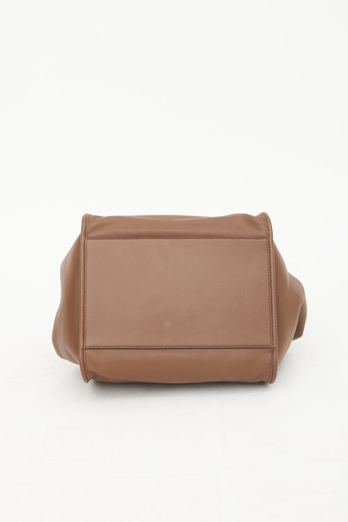 Max Mara Leather & Cashmere Anit Reversible Bag
