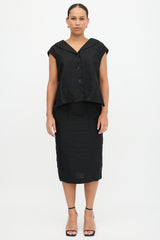 Max Mara Linen Layered Dress