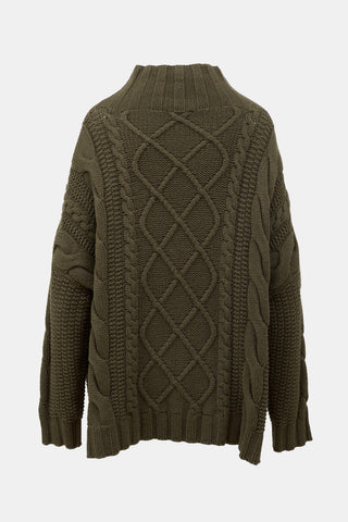 Max Mara Overized Cable Knit Sweater