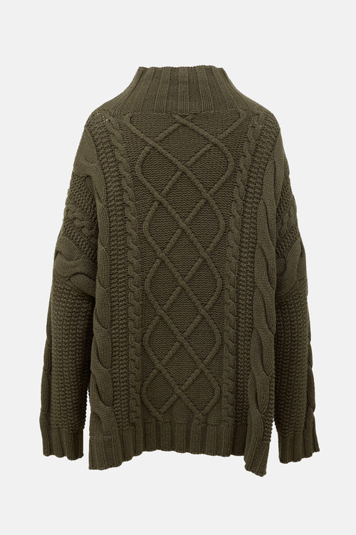 Max Mara Overized Cable Knit Sweater