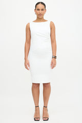 Max Mara Pleated Sheath Dress