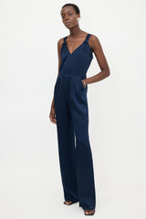 Max Mara Studio Satin Sleeveless Jumpsuit