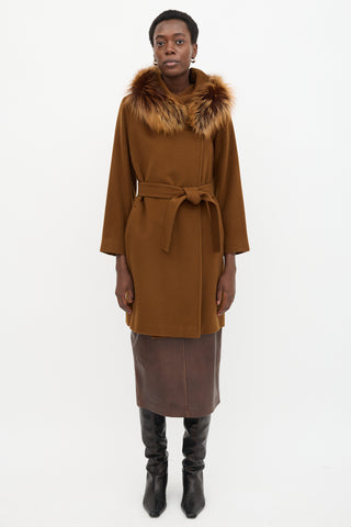 Max Mara Studio Wool Hooded Coat