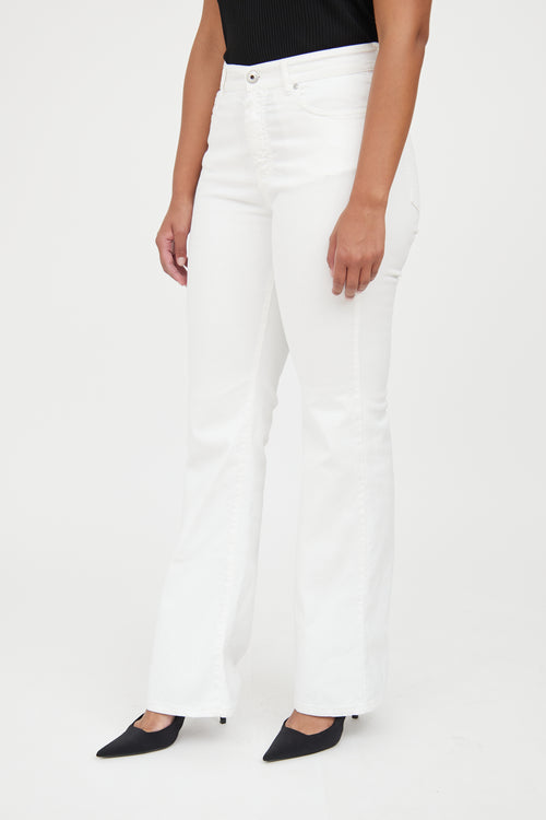 Max Mara White Flare Jean