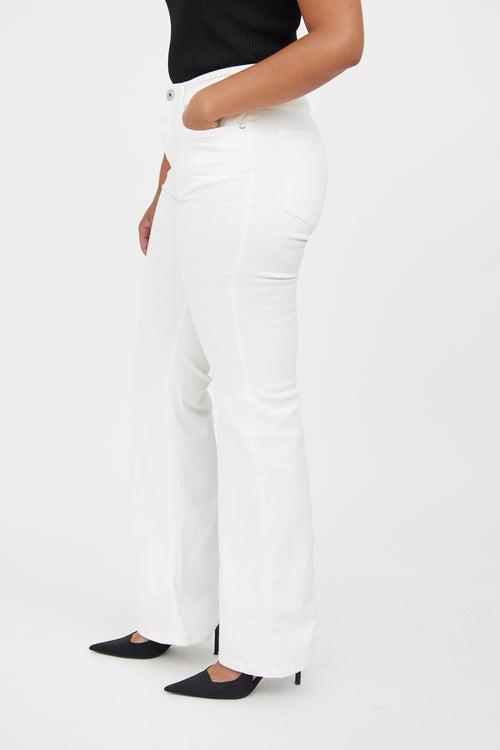 Max Mara White Flare Jean