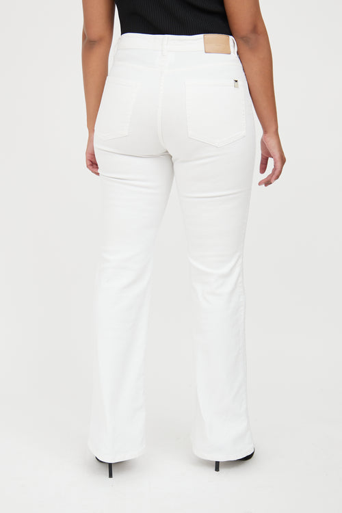 Max Mara White Flare Jean