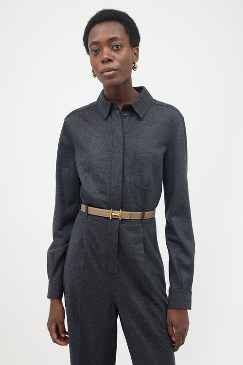 Max Mara Wool Fano Jumpsuit