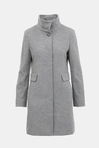 Max Mara Wool Funnel Neck Coat