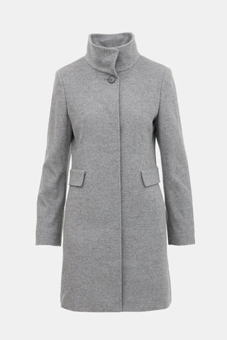 Max Mara Wool Funnel Neck Coat