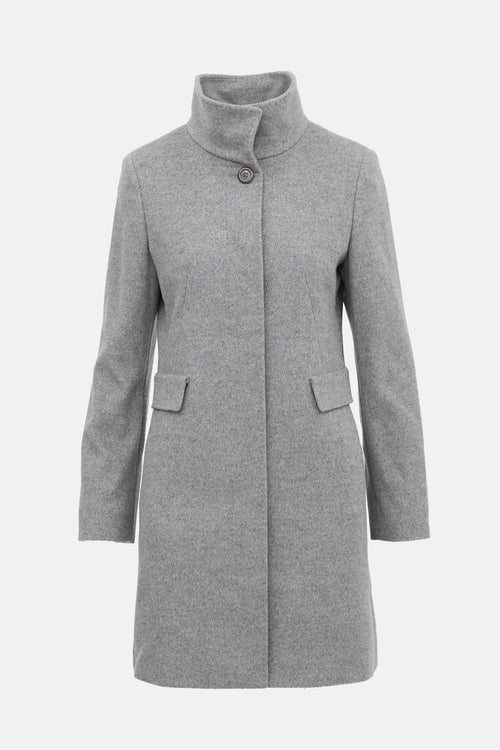 Max Mara Wool Funnel Neck Coat