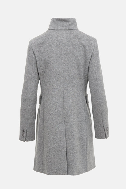 Max Mara Wool Funnel Neck Coat