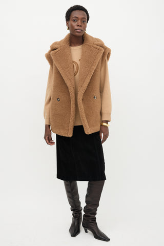 Max Mara Wool Teano Teddy Vest