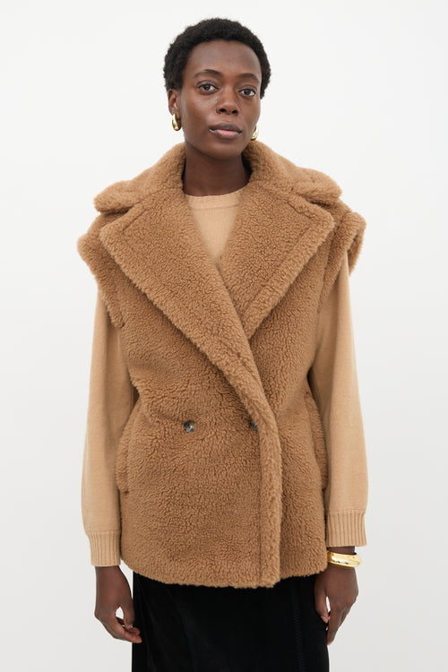 Max Mara Wool Teano Teddy Vest
