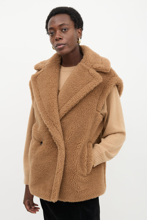 Max Mara Wool Teano Teddy Vest