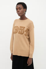 Max Mara Wool & Cashmere Embroidered Sweater